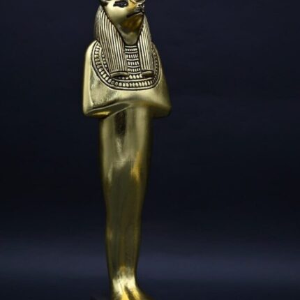 Gold Leaf Anubis Statue – Egyptian God of Mummification