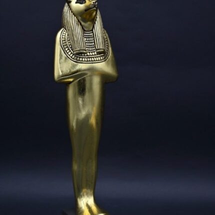 Gold Leaf Anubis Statue – Egyptian God of Mummification - صورة إضافية 2