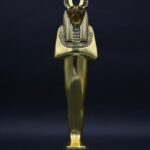 Gold Leaf Anubis Statue – Egyptian God of Mummification - صورة إضافية 3