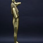 Gold Leaf Anubis Statue – Egyptian God of Mummification - صورة إضافية 5