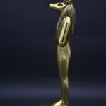 Gold Leaf Anubis Statue – Egyptian God of Mummification - صورة إضافية 6