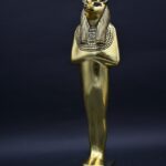 Gold Leaf Anubis Statue – Egyptian God of Mummification - صورة إضافية 9