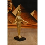 Gold Leaf Isis Statue - Egyptian Goddess Sculpture, Handcraft Antique Decor - صورة إضافية 2