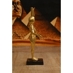 Gold Leaf Isis Statue - Egyptian Goddess Sculpture, Handcraft Antique Decor - صورة إضافية 3