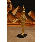 Gold Leaf Isis Statue - Egyptian Goddess Sculpture, Handcraft Antique Decor - صورة إضافية 6