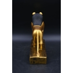 Gold Leaf Sekhmet Statue: Egyptian Lioness Goddess Replica - صورة إضافية 2