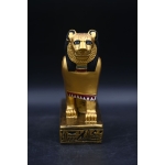 Gold Leaf Sekhmet Statue: Egyptian Lioness Goddess Replica - صورة إضافية 5