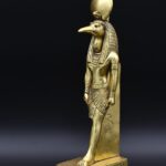 Gold Leaf Thoth Statue: Egyptian God of Wisdom Decor - صورة إضافية 4