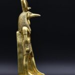 Gold Leaf Thoth Statue: Egyptian God of Wisdom Decor - صورة إضافية 5