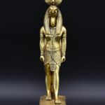 Gold Leaf Thoth Statue: Egyptian God of Wisdom Decor - صورة إضافية 6