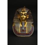 Gold leaf Tutankhamun statue-ancient Egyptian kings-Egyptian mythology--antiquities -stuff of the golden king-Replica mask.Egypt