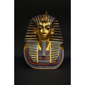 Gold leaf Tutankhamun statue-ancient Egyptian kings-Egyptian mythology--antiquities -stuff of the golden king-Replica mask.Egypt