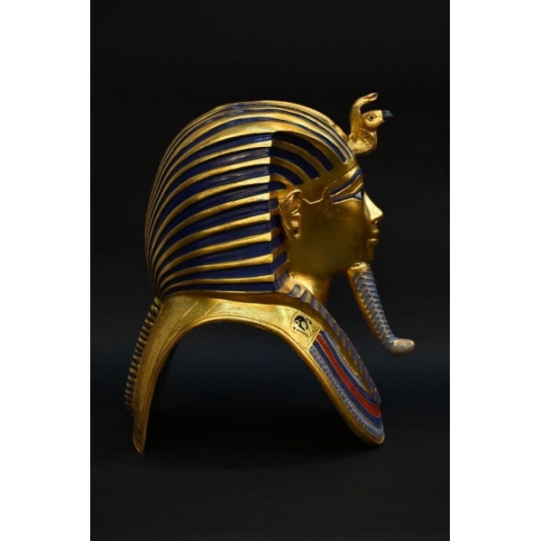 Gold leaf Tutankhamun statue-ancient Egyptian kings-Egyptian mythology--antiquities -stuff of the golden king-Replica mask.Egypt - صورة إضافية 4
