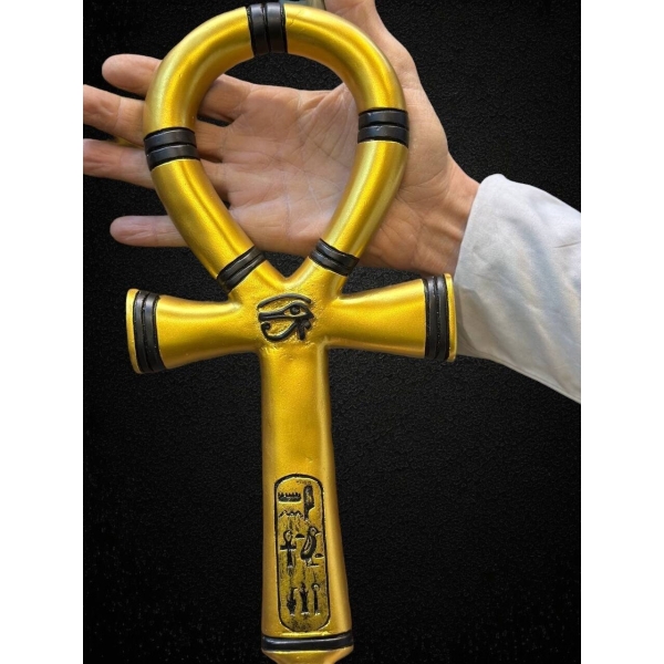 Golden Ankh Replica: Egyptian Key of Life