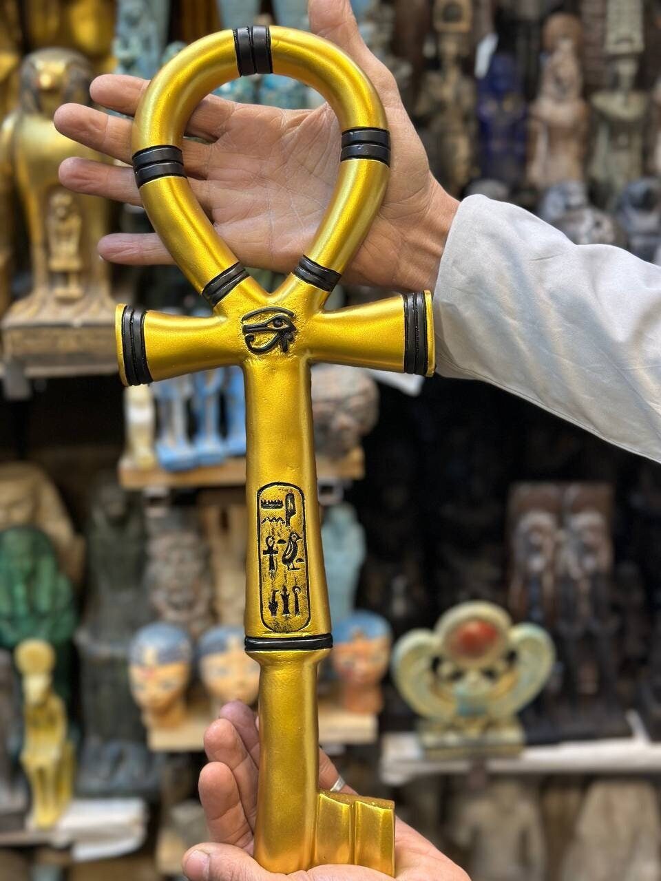 Golden Ankh Replica: Egyptian Key of Life
