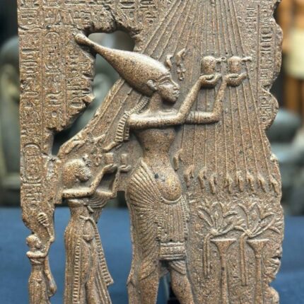 Granite Akhenaten Family Plaque, Ancient Egyptian Replica - صورة إضافية 2