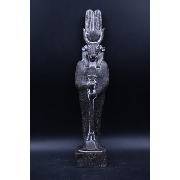 Granite Hathor Statue – Egyptian Goddess of Love, Replica - صورة إضافية 3