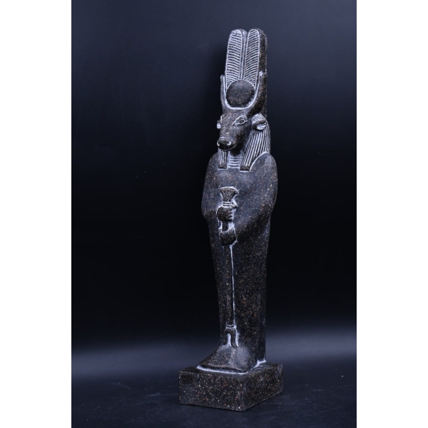 Granite Hathor Statue – Egyptian Goddess of Love, Replica - صورة إضافية 5