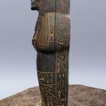 Hand Carved Basalt Sekhmet Sarcophagus, Ancient Egyptian Goddess Replica - صورة إضافية 2