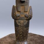 Hand Carved Basalt Sekhmet Sarcophagus, Ancient Egyptian Goddess Replica - صورة إضافية 6