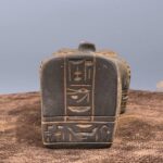 Hand Carved Basalt Sekhmet Sarcophagus, Ancient Egyptian Goddess Replica - صورة إضافية 7