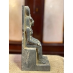 Hand-Carved Basalt Statue: Sekhmet & Hathor, Egyptian Goddesses - صورة إضافية 7