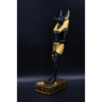 Handcrafted Anubis Statue: Egyptian God of Mummification, 40cm Natural Stone