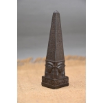 Handcrafted Basalt Ramses Obelisk: Egyptian Home Decor