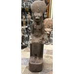 Handcrafted Basalt Sekhmet Statue, Egyptian Goddess of War