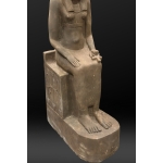 Handcrafted Basalt Sekhmet Statue, Egyptian Goddess of War