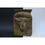 Handcrafted Hathor Mask, Egyptian Goddess Statue, Ancient Mythology Decor