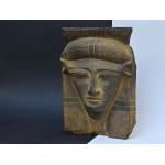 Handcrafted Hathor Mask, Egyptian Goddess Statue, Ancient Mythology Decor