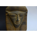 Handcrafted Hathor Mask, Egyptian Goddess Statue, Ancient Mythology Decor