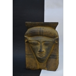 Handcrafted Hathor Mask, Egyptian Goddess Statue, Ancient Mythology Decor