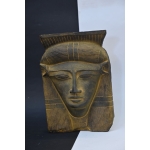 Handcrafted Hathor Mask, Egyptian Goddess Statue, Ancient Mythology Decor