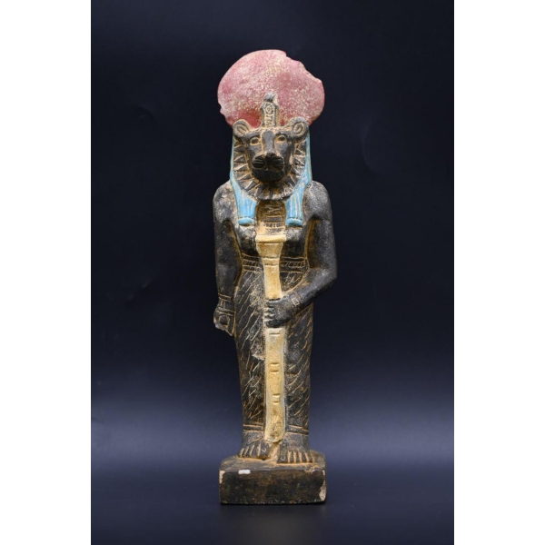 Handcrafted Hathor, Sekhmet, & Horus Statues: Egyptian Deities (20 cm)
