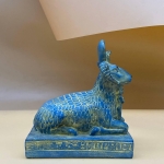 Handcrafted Khnum Statue: Ancient Egyptian Ram God Sculpture