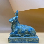 Handcrafted Khnum Statue: Ancient Egyptian Ram God Sculpture