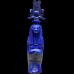 Handcrafted Lapis Lazuli Sobek Statue – Egyptian Crocodile God Art (33 cm)