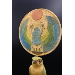 Handcrafted Limestone Horus Statue, Egyptian God of Protection (35cm)