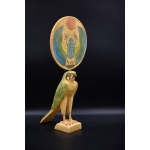 Handcrafted Limestone Horus Statue, Egyptian God of Protection (35cm)