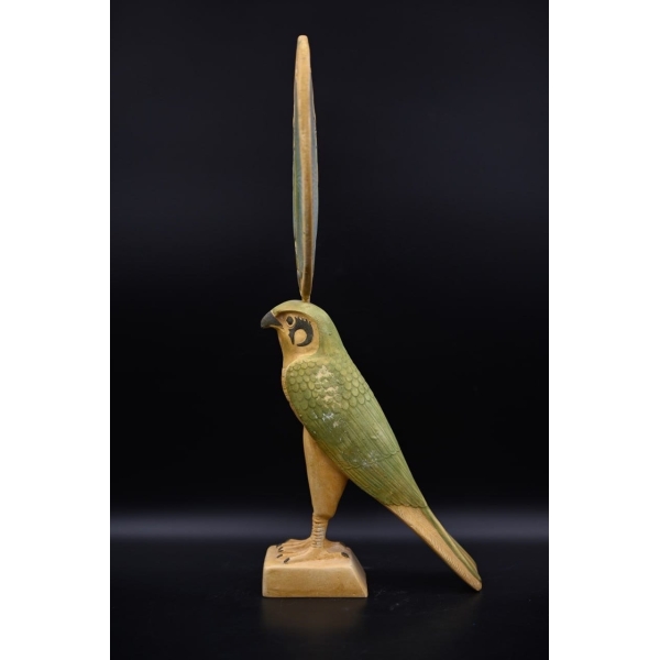 Handcrafted Limestone Horus Statue, Egyptian God of Protection (35cm)