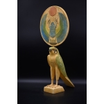 Handcrafted Limestone Horus Statue, Egyptian God of Protection (35cm)
