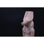 Handcrafted Red Granite Anubis Statue - Egyptian God of Afterlife (30cm)