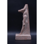 Handcrafted Red Granite Anubis Statue - Egyptian God of Afterlife (30cm)
