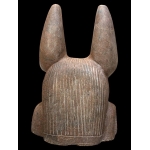 Handcrafted Red Granite Anubis Statue, Egyptian God Replica