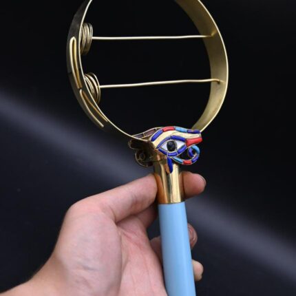 Handcrafted Sistrum of Horus: Egyptian Religious Antiques