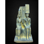 Handcrafted Stone Amun Ra and Mut Statue – Ancient Egyptian Mythology