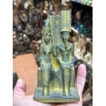 Handcrafted Stone Amun Ra and Mut Statue – Ancient Egyptian Mythology