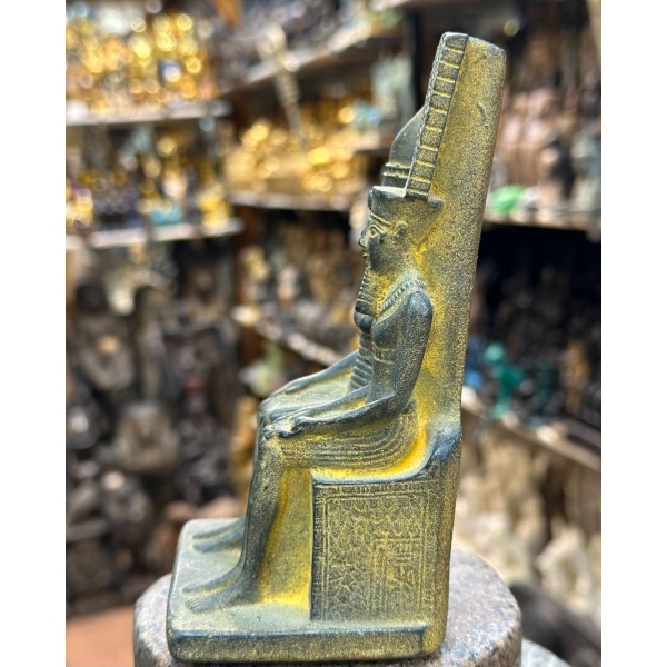 Handcrafted Stone Amun Ra and Mut Statue – Ancient Egyptian Mythology